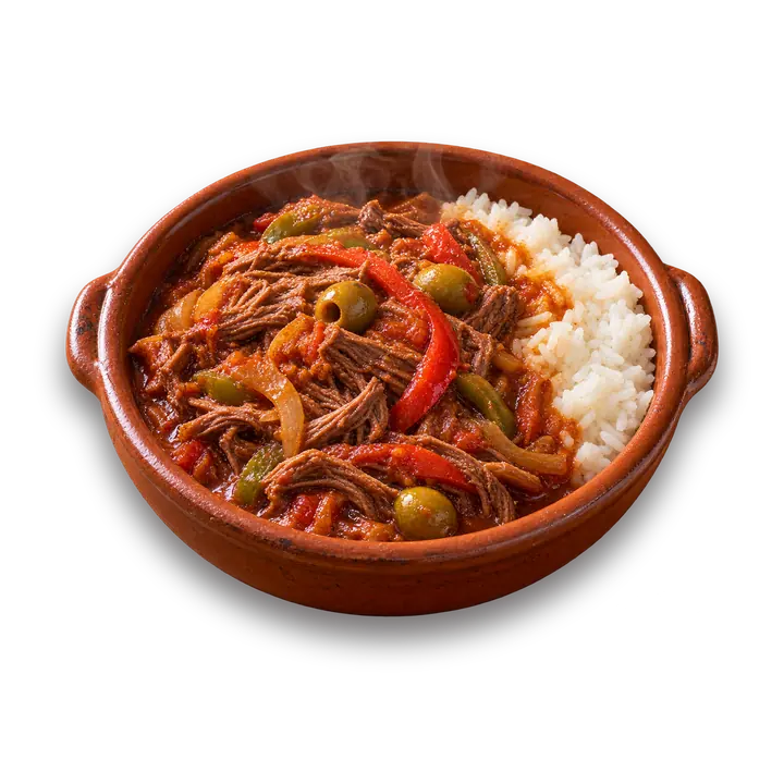 Ropa vieja mijotée dans sa cazuela